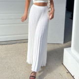 Summer knitted camisole + skirt elegant skirt set