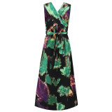 Summer Sleeveless Tie Dye Halter Strap Casual Women's Dress
