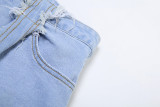 Summer Fashion Casual Street Sexy High Waist Slim Jeans