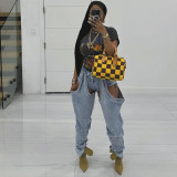 Summer Fashion Casual Street Sexy High Waist Slim Jeans
