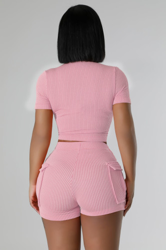 Sexy fashionable two-way zipper leisure suit