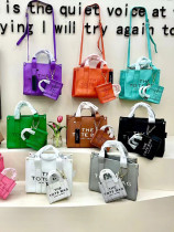 Macaroon color ladies handbag PU mother-and-child bag large capacity messenger bag