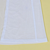 Sexy women's suspender sheer skirt set