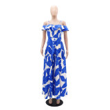 Holiday style dress slim fit temperament one shoulder sling high slit long dress