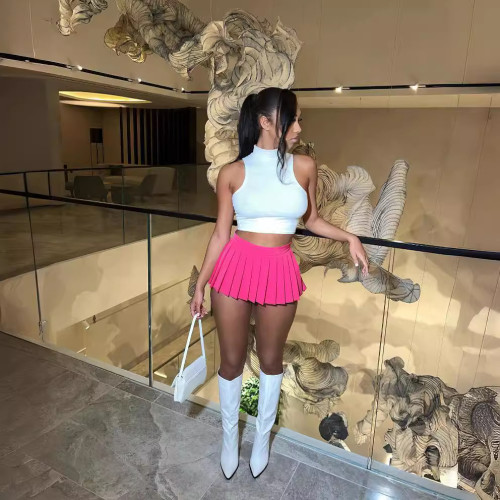 Summer Sexy Mini Pleated Skirt