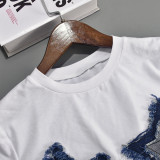 Women's star cropped round neck T-shirt