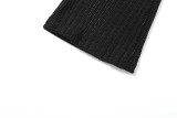 Long-sleeved cropped sexy slim-fit top trousers set