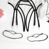 Mesh lace four-piece lingerie set