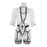 Mesh lace four-piece lingerie set