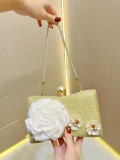 Pearl flower bag crossbody evening bag handbag clutch bag banquet bag
