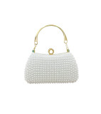 Hand-held Pearl Evening Bag Feminine Shoulder Beaded Party Bag Evening Bag