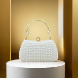 Hand-held Pearl Evening Bag Feminine Shoulder Beaded Party Bag Evening Bag
