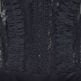 Autumn and winter solid color embroidered deep V jumpsuit