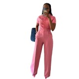 Autumn winter women's high waist straight wide leg casual trousers