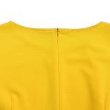 Plus Size Women's Solid Color Elegant Short Sleeve African Dress