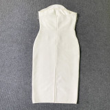 Sexy White Flower Party Bandage Dress