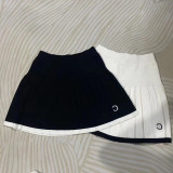 Sports Fit Knit Vest + Pleated Skirt Two-Piece Set