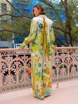 Autumn Long Sleeve Printed Holiday Casual Matching Top and Pants Two Piece Set