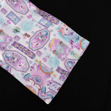 Women's printed pajamas women's autumn long sleeves loungewear