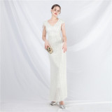 High-end dress sequined long A-line evening dress