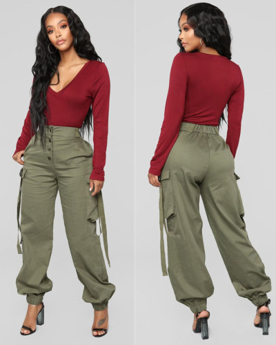 Women's casual  trousers cargo pants