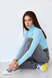 Turtleneck knitted pullover basic shirt