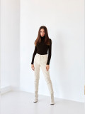 Turtleneck knitted pullover basic shirt