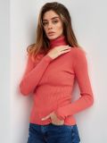 Turtleneck knitted pullover basic shirt