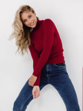 Turtleneck knitted pullover basic shirt