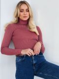 Turtleneck knitted pullover basic shirt