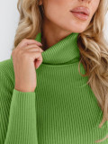Turtleneck knitted pullover basic shirt