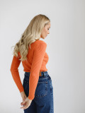 Turtleneck knitted pullover basic shirt