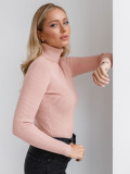 Turtleneck knitted pullover basic shirt