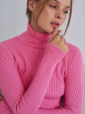 Turtleneck knitted pullover basic shirt