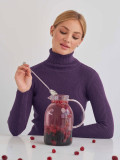 Turtleneck knitted pullover basic shirt