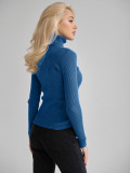 Turtleneck knitted pullover basic shirt