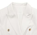 Women long sleeve solid color blazer coat