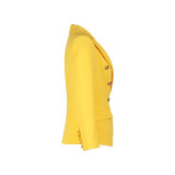 Women long sleeve solid color blazer coat
