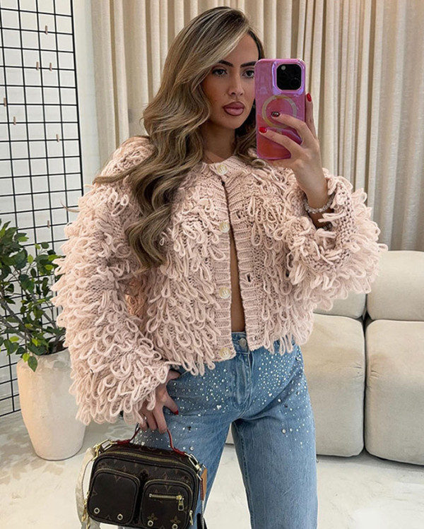 Women's autumn winter knitted coat
