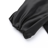 Autumn formal off shoulder long evening dress