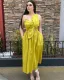 women's party evening formal solid color petal dress