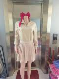 Long-sleeved sweatshirt high-waisted pleated skirt  set
