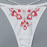 Flower Embroidery Sexy Lingerie Set