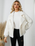 Women's Coat Lambswool Zipper Jackets