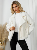 Women's Coat Lambswool Zipper Jackets