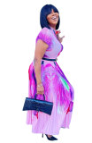 Women's casual short sleeves swing dress