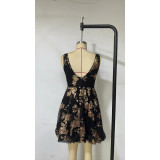 Women's dress sequin party short dress