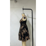 Women's dress sequin party short dress