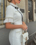 Women's Formal Elegant White Dress