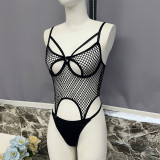 Sexy fishnet underwear see-through one-piece teddy lingerie